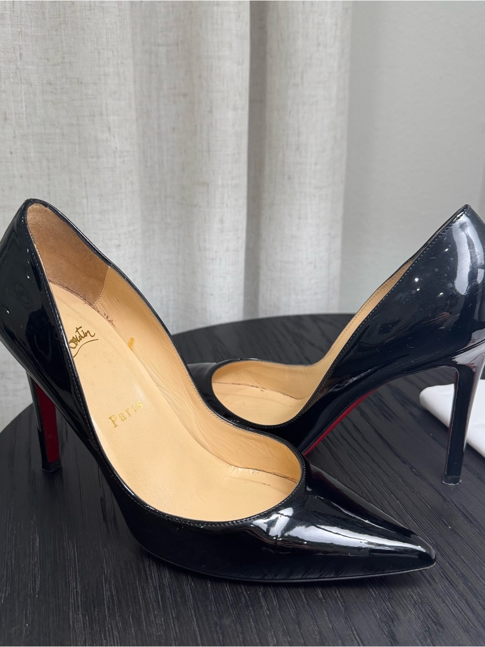 Christian Louboutin Pigalle 85 Pumps Patent Black 37